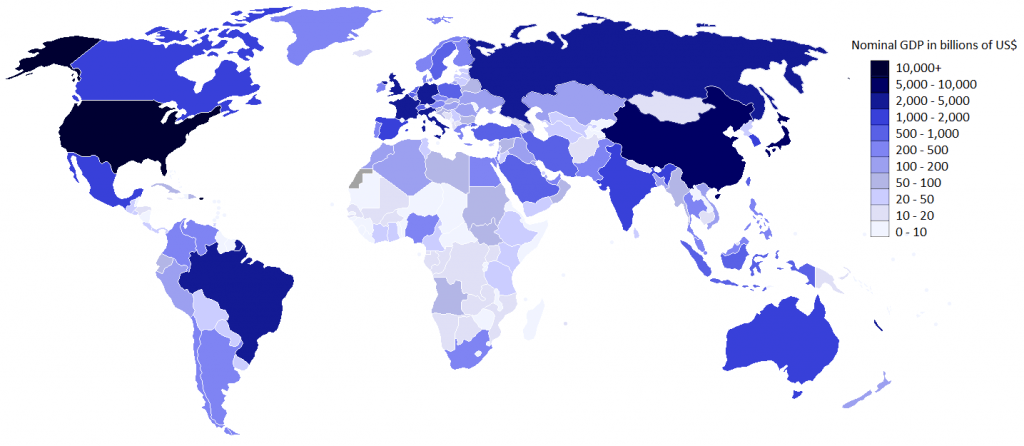 Pib mundial y pib por países