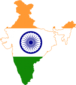 Bandera India terreno
