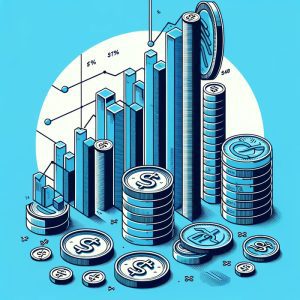 Dall·e 2024 03 25 16.11.55 Ilustra Un Concepto Minimalista Y Estilizado De Las Comisiones De Un Fondo De Inversión, Utilizando Una Paleta De Colores Planos Azulados. El Diseño S (1)