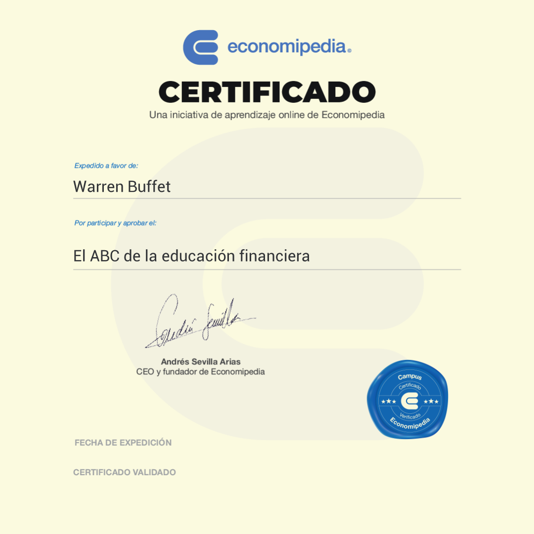 Diploma Programa El Abc De La Educación Financiera
