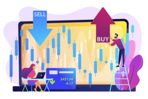 Stock Market Concept Vector Illustration.
