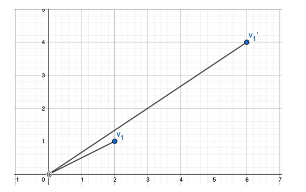 Linear transformation graph