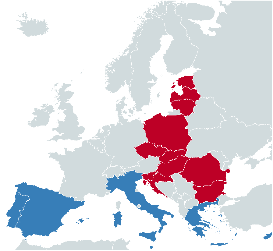 Mapa Del Sur Y Este Europa