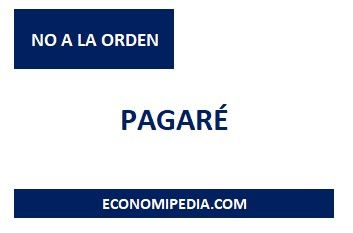 Pagaré No A La Orden