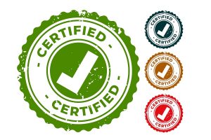 Certified And Approved Rubber Stamps Seal Set