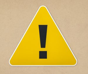 Yellow Triangle Warning Sign Icon Isolated