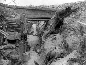 Soldado Británico En Las Trincheras Durante La Batalla Del Somme 1916