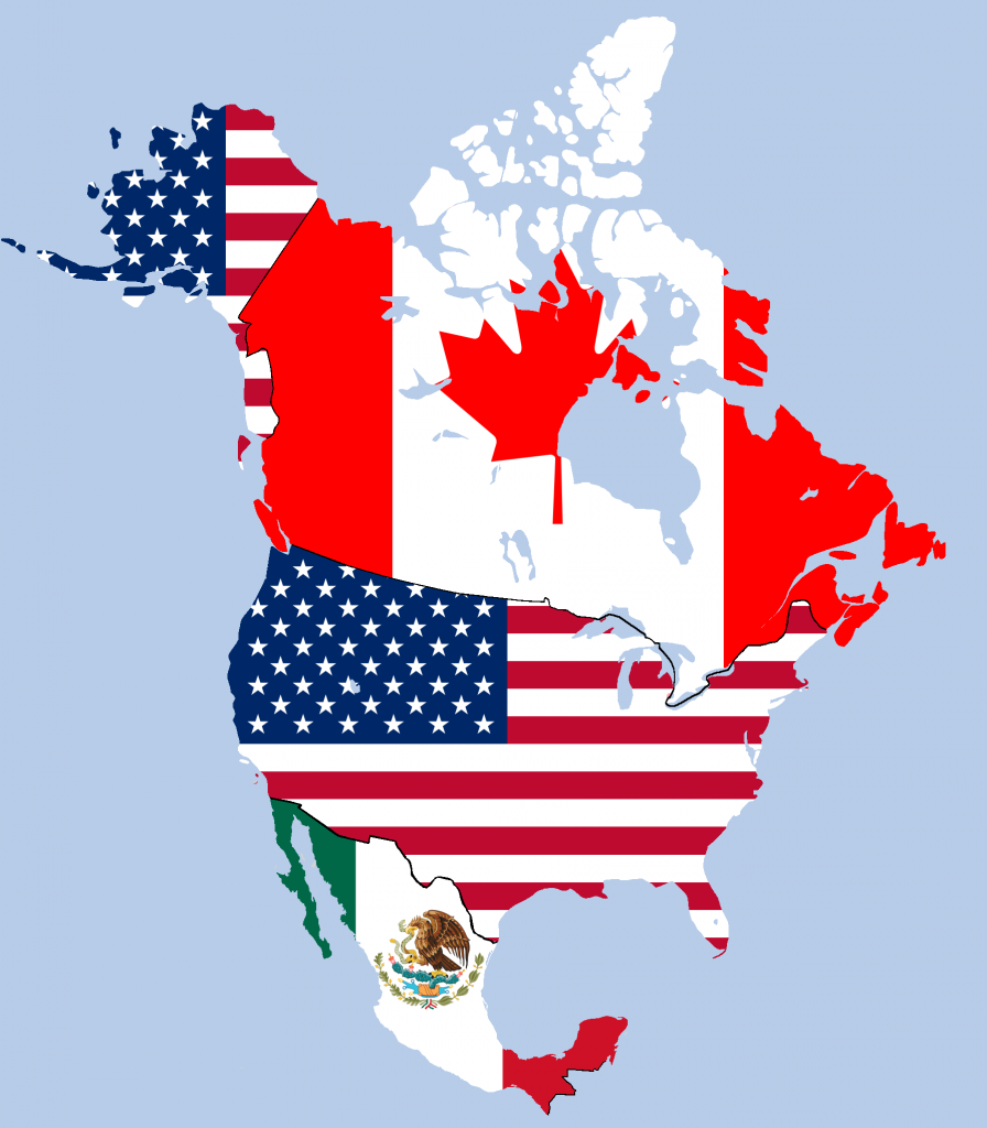 Tlcan Nafta Map