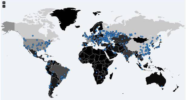 Ciberataque Global Malware Mapa